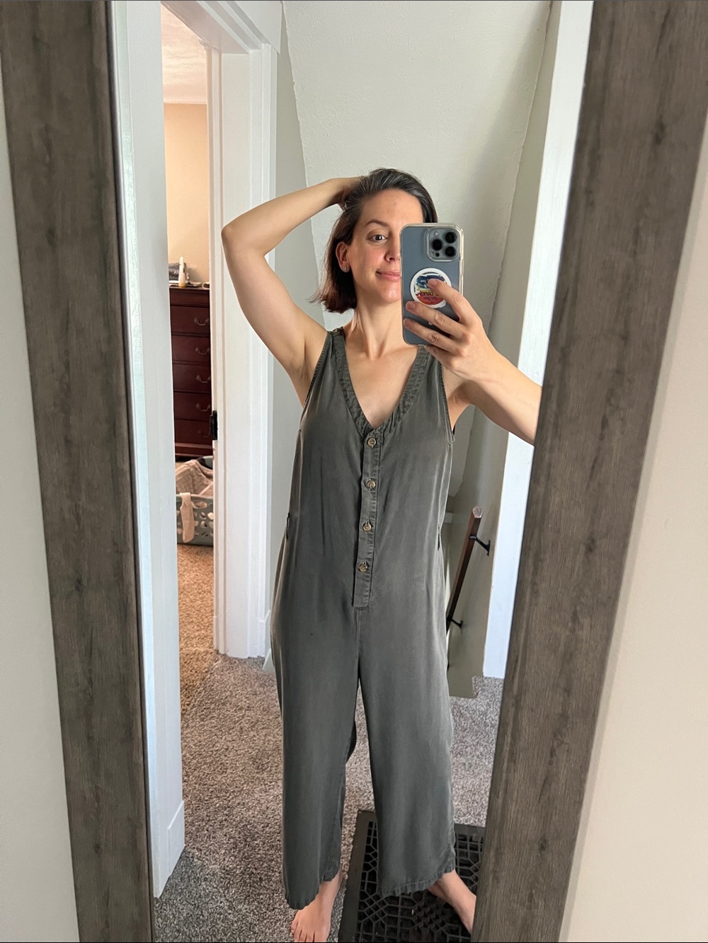 Velvet Heart Olive Green Sleeveless Jumpsuit